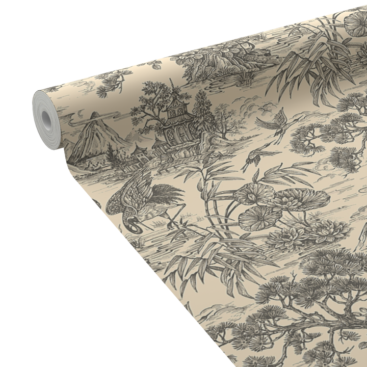 HOLDEN DECOR Papier peint intissé Natoru Charbon Mat