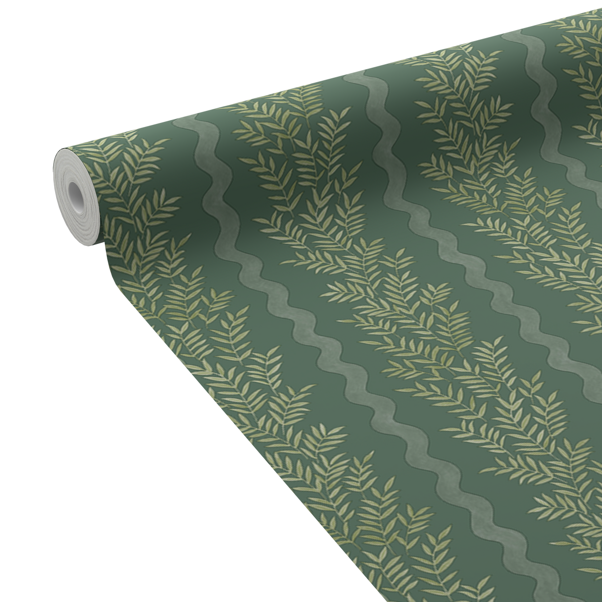 HOLDEN DECOR Papier peint intissé Pipkin stripe Vert anglais et vert clair Mat