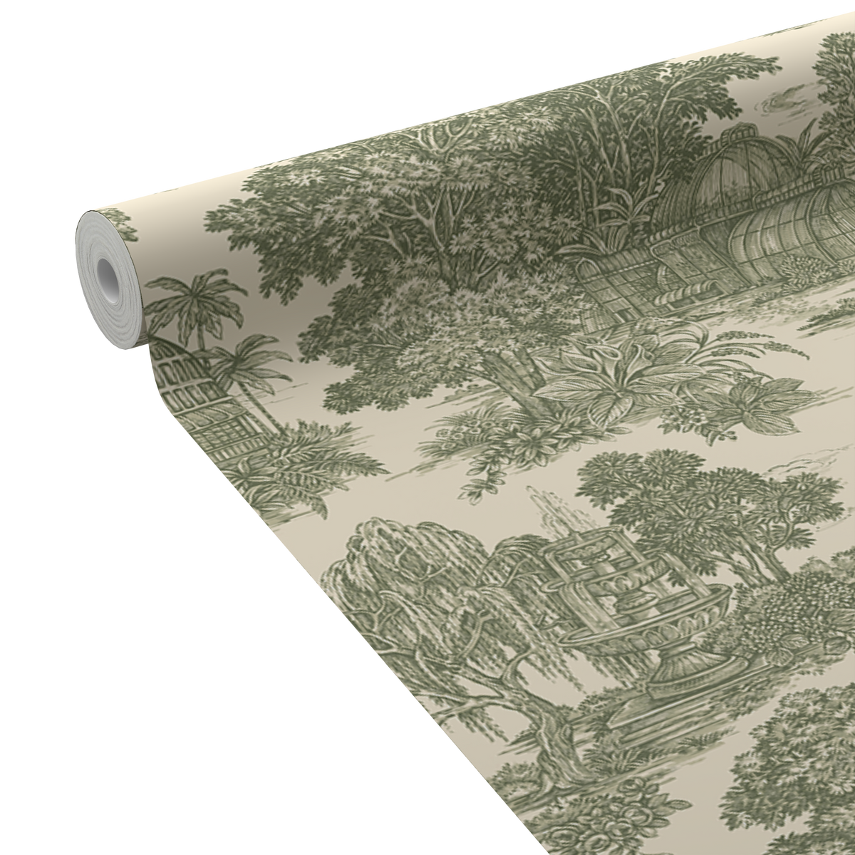 HOLDEN DECOR Papier peint intissé Blenheim Vert anglais Mat