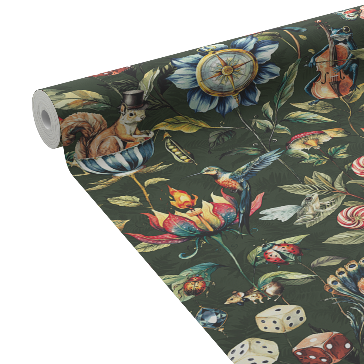 HOLDEN DECOR Papier peint intissé Elysium Vert anglais Mat