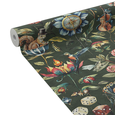 HOLDEN DECOR Papier peint intissé Elysium Vert anglais Mat