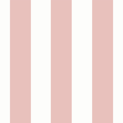 Papier peint intissé Victor Rose blush et blanc Mat