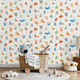Papier peint intissé Abc Multicolore Mat