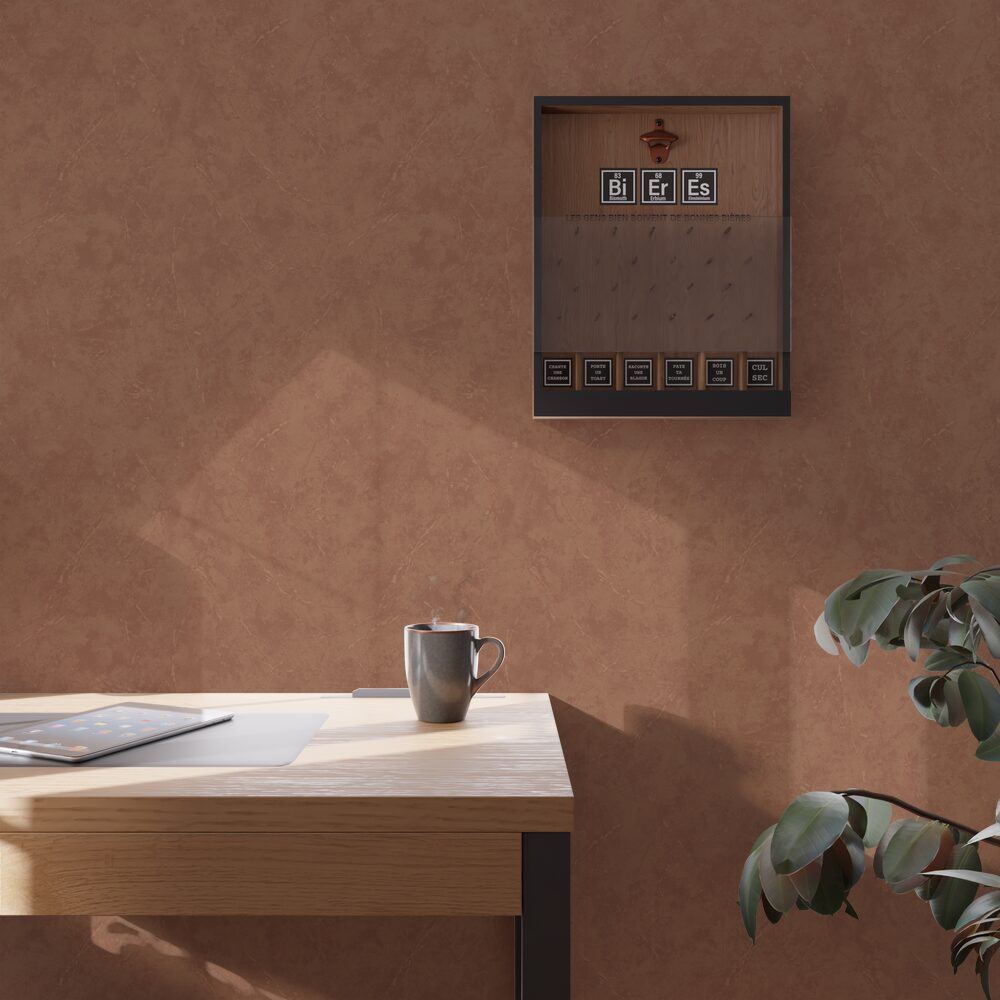 Papier peint intissé Sienna Terracotta Satiné