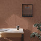 Papier peint intissé Sienna Terracotta Satiné