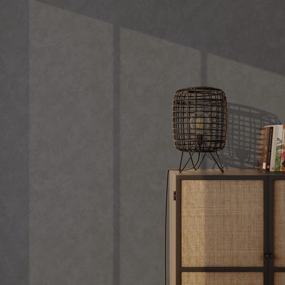 Papier peint intissé Sienna Anthracite Satiné