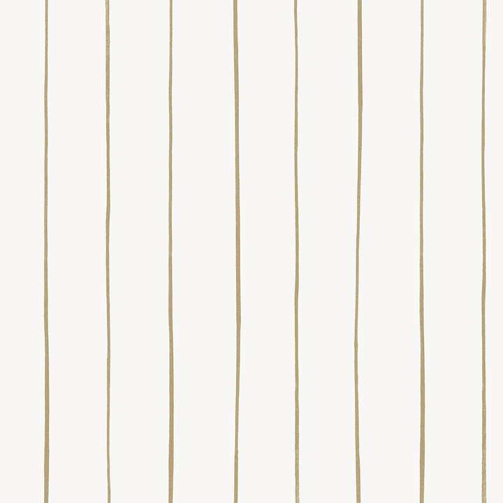 Papier peint intissé Lineal Blanc doux et ocre Satiné