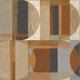 Papier peint intissé Santino Terracotta et beige Mat