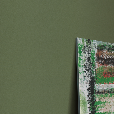 Papier peint intissé Soft line Vert bouteille Satiné