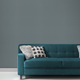 Papier peint intissé Soft line Bleu jean Satiné