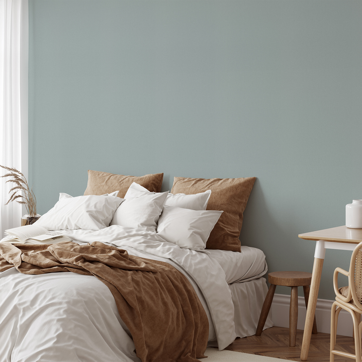 Papier peint intissé Soft line Bleu turquoise Satiné
