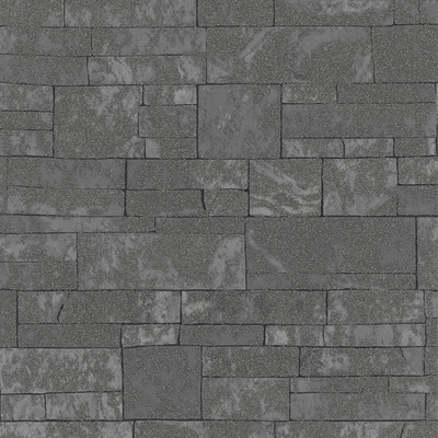 Papier peint intissé Seattle Anthracite