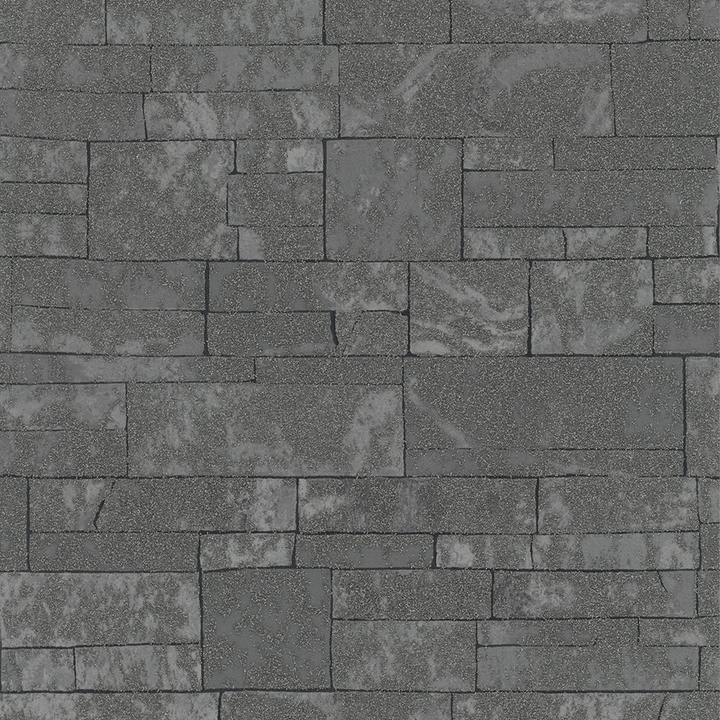 Papier peint intissé Seattle Anthracite