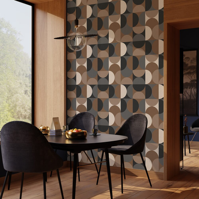 Papier peint intissé Tempo Chocolat Satiné