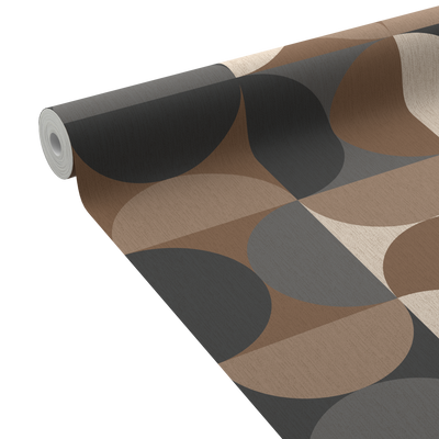 Papier peint intissé Tempo Chocolat Satiné