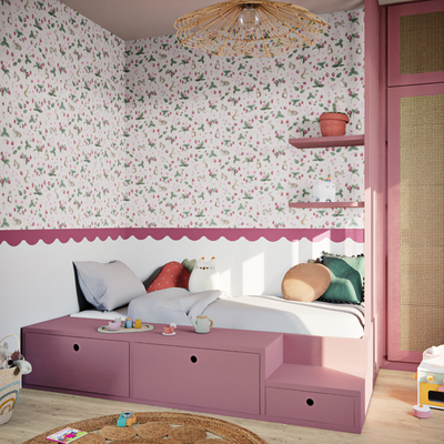 4MURS Frise intissée pré-encollée Lina ondula Rosewood Mat