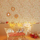 4MURS Papier peint intissé Sidonie Vanille et orange Mat