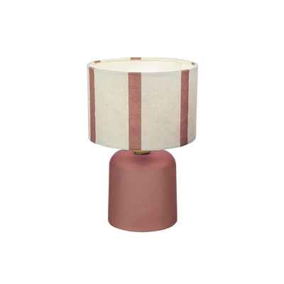 Lampe à poser Linius Rose blush et blanc