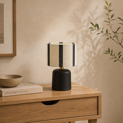 Lampe à poser Linius Noir et blanc