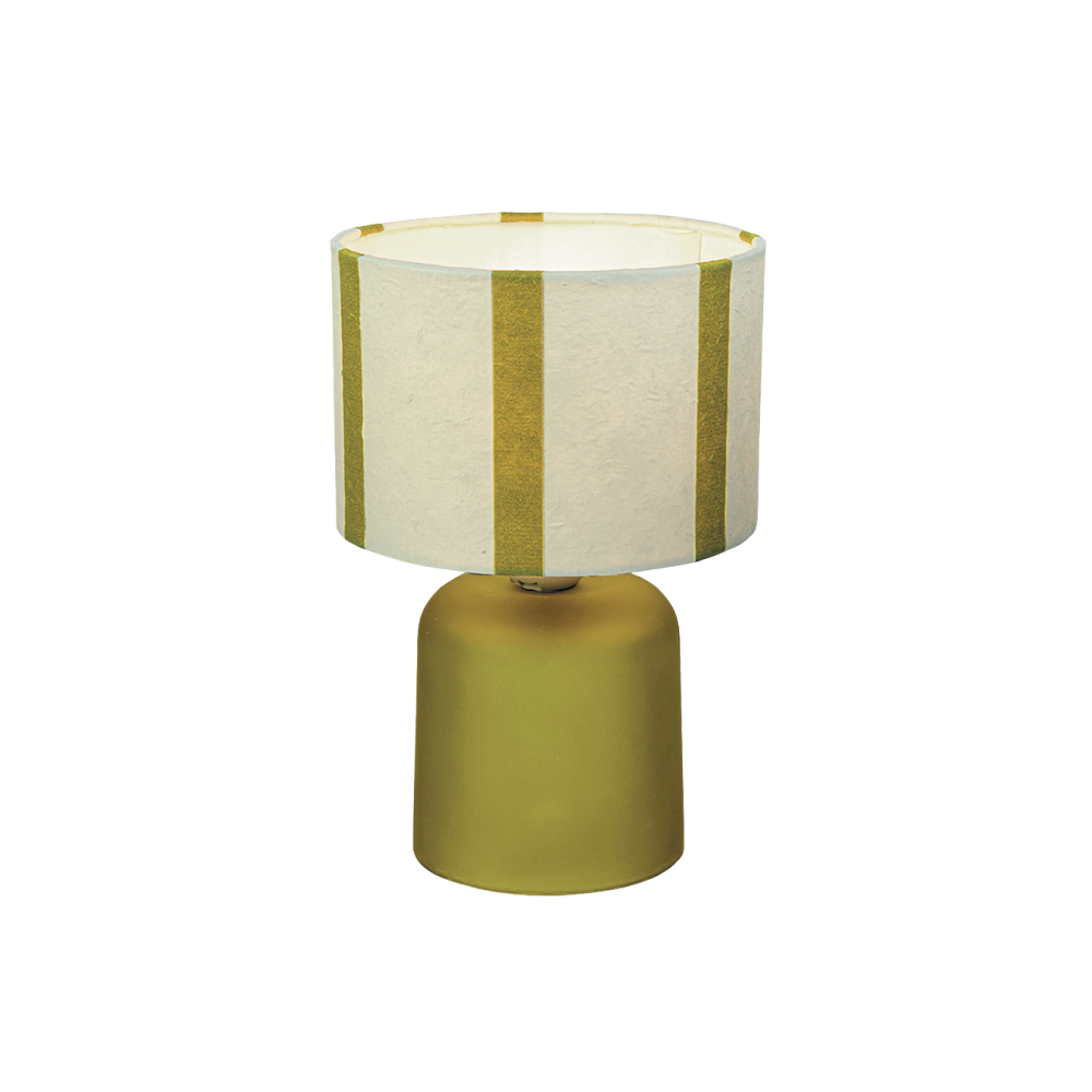 Lampe à poser Linius Ocre et blanc