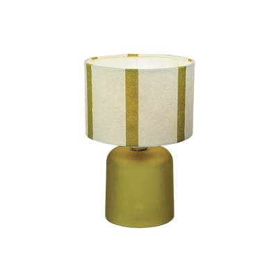 Lampe à poser Linius Ocre et blanc