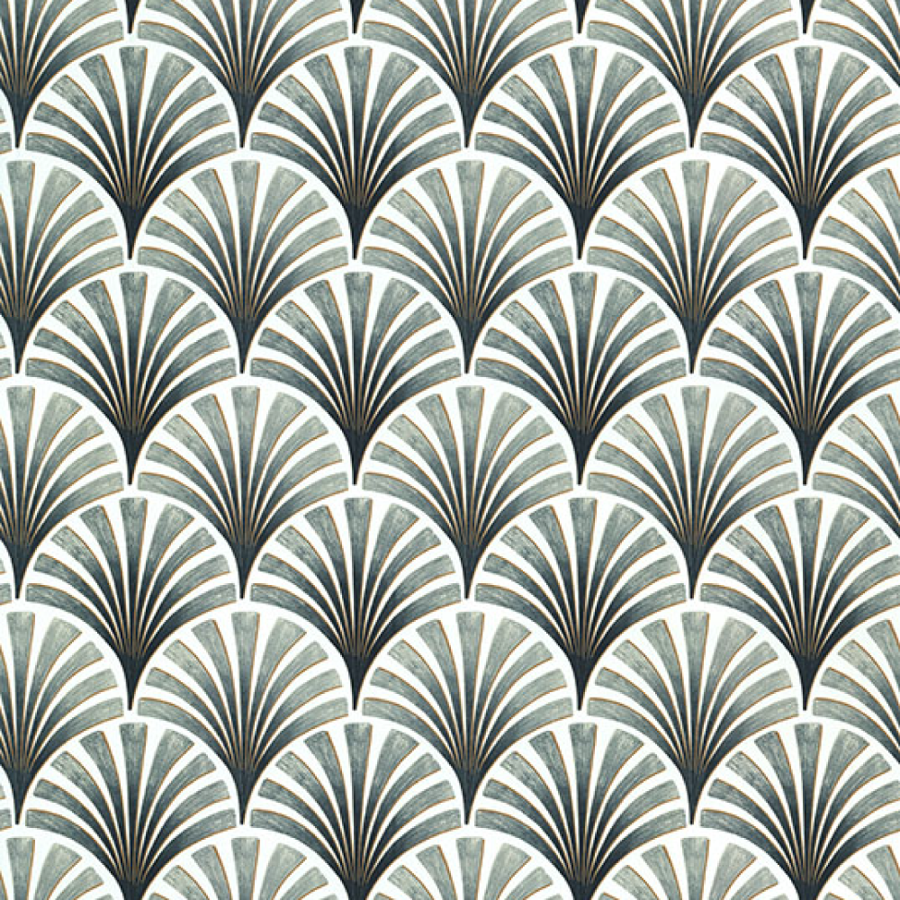 Papier peint intissé Colombina Vert sauge Mat