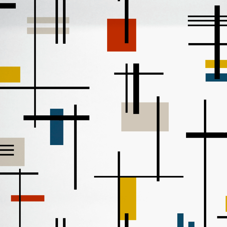 Papier peint intissé Kalendar Multicolore graphique Mat