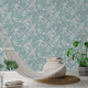 Papier peint intissé Labelia Bleu opal et rose poudré Mat