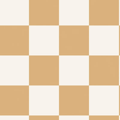 HOLDEN DECOR Papier peint Check this out ! Curry et écru Mat