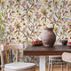 HOLDEN DECOR Papier peint intissé Amaranth Vanille et contours dorés Métallisé