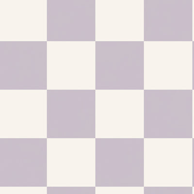 HOLDEN DECOR Papier peint Check this out ! Lilas et écru Mat