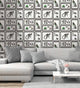 HOLDEN DECOR Papier peint Mad dogs Noir et blanc Mat