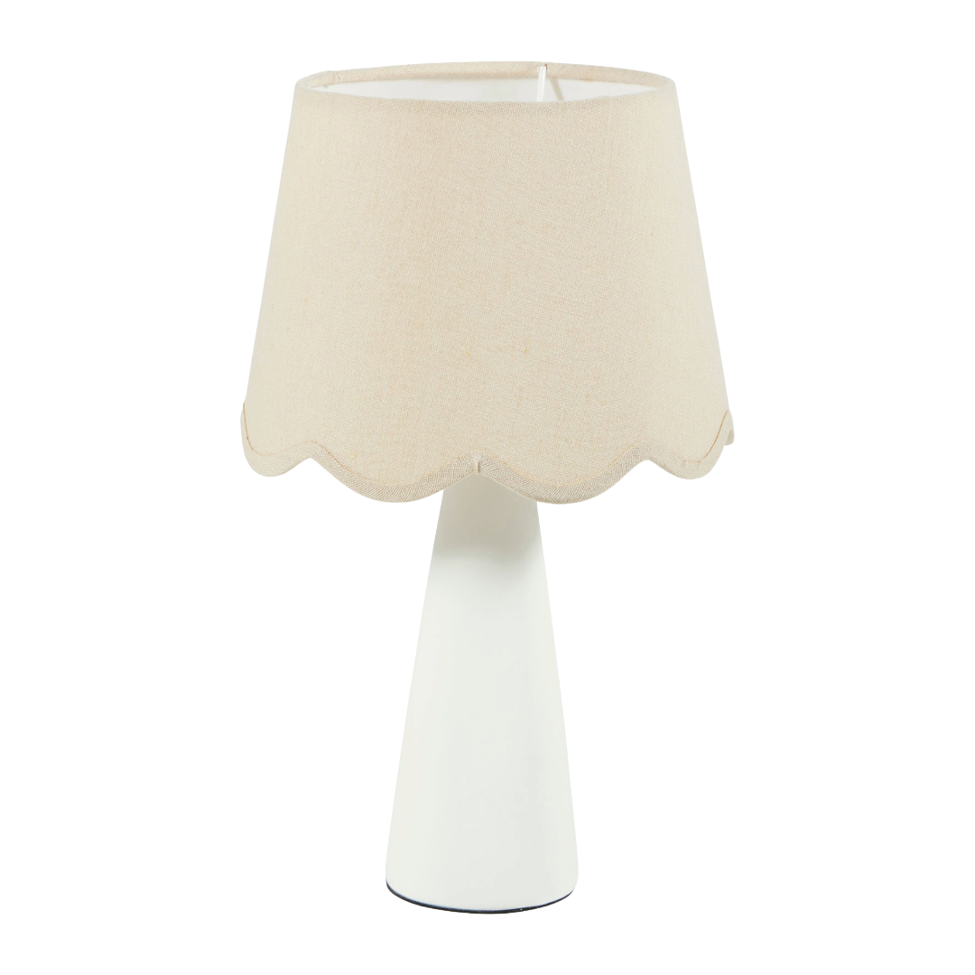 OSTARIA Lampe à poser Mathilde Blanc et beige