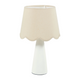 OSTARIA Lampe à poser Mathilde Blanc et beige