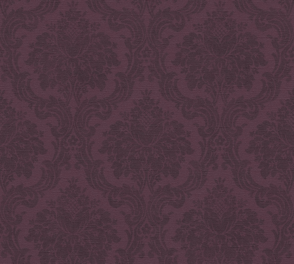 Papier peint intissé Ladislas Aubergine