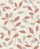 Papier peint intissé Elena Blanc et terracotta Mat