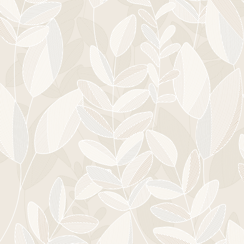 Papier peint intissé Paraiso Beige lin, taupe clair, blanc cassé Satiné