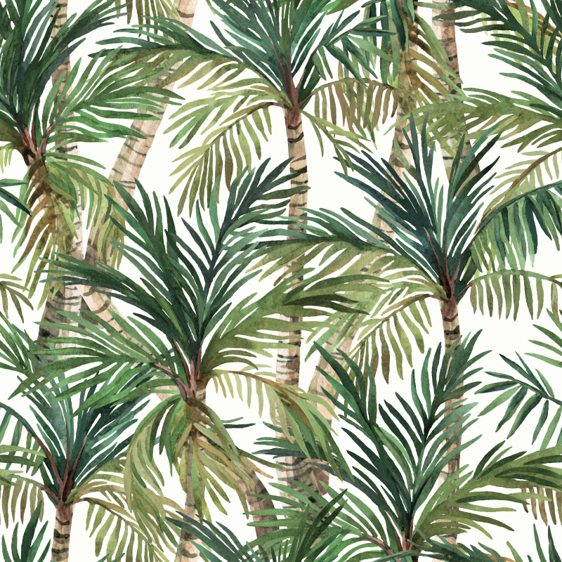 Papier peint intissé Sorena Vert sapin, vert olive, beige sable, brun, blanc cassé Satiné