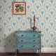 HOLDEN DECOR Papier peint intissé Ariara Bleu grisé, bleu pétrole, beige sable et écru