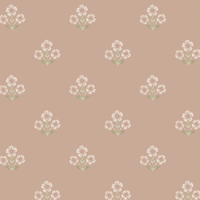 HOLDEN DECOR Papier peint intissé Isadora Beige rosé, vert amande, taupe clair Mat