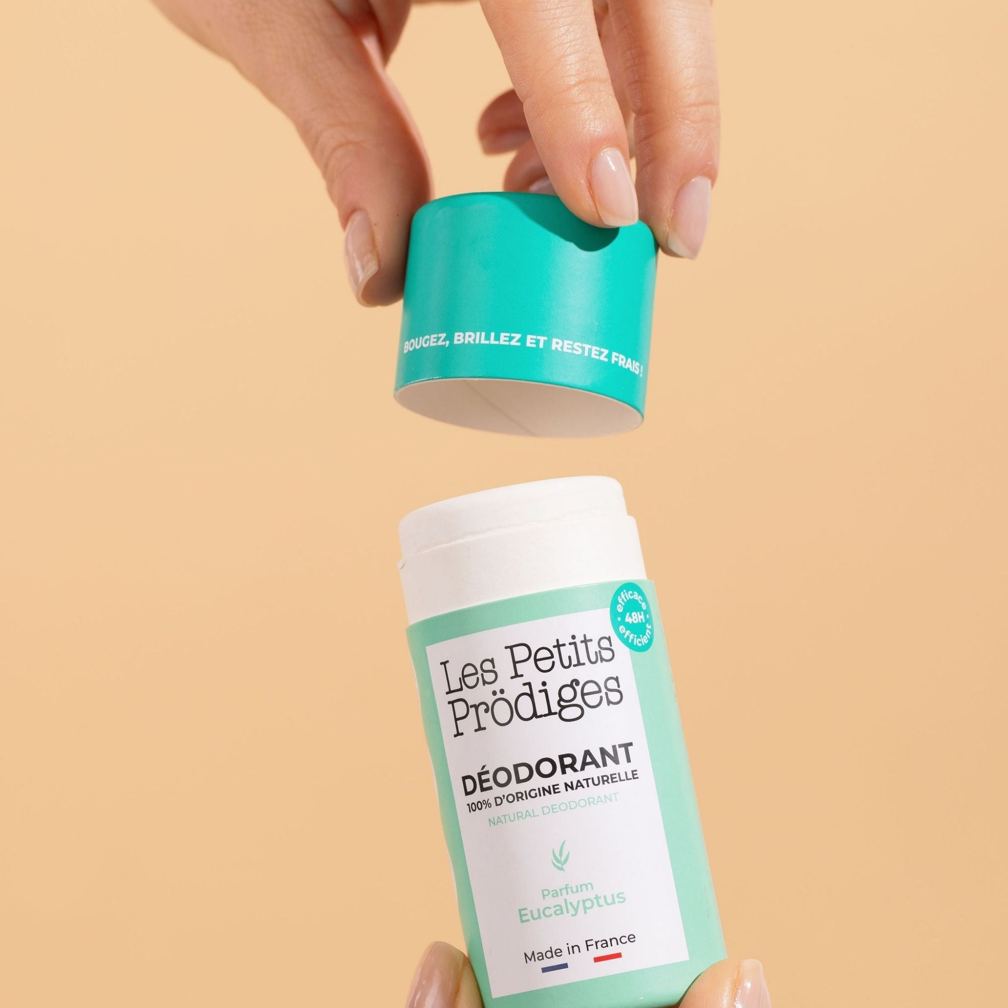 Déodorant solide en stick parfum eucalyptus de la marque Les Petits Prodiges