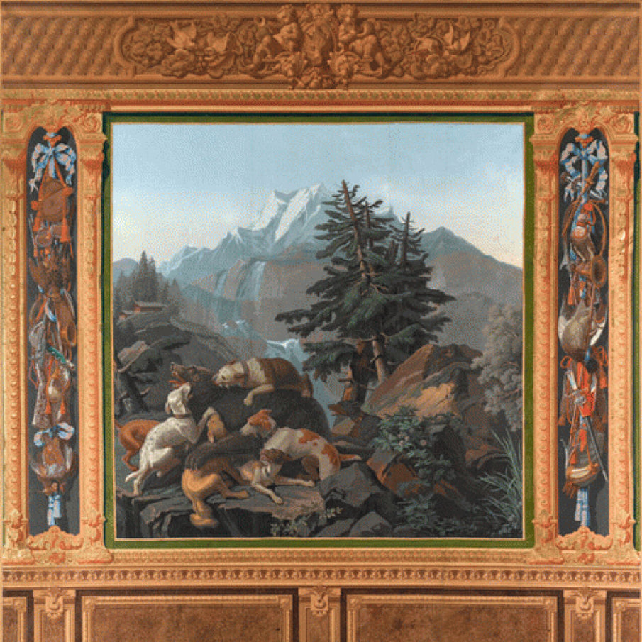 Tableau La Chasse à l'ours d'Etienne Délicourt au Musée d'Orsay