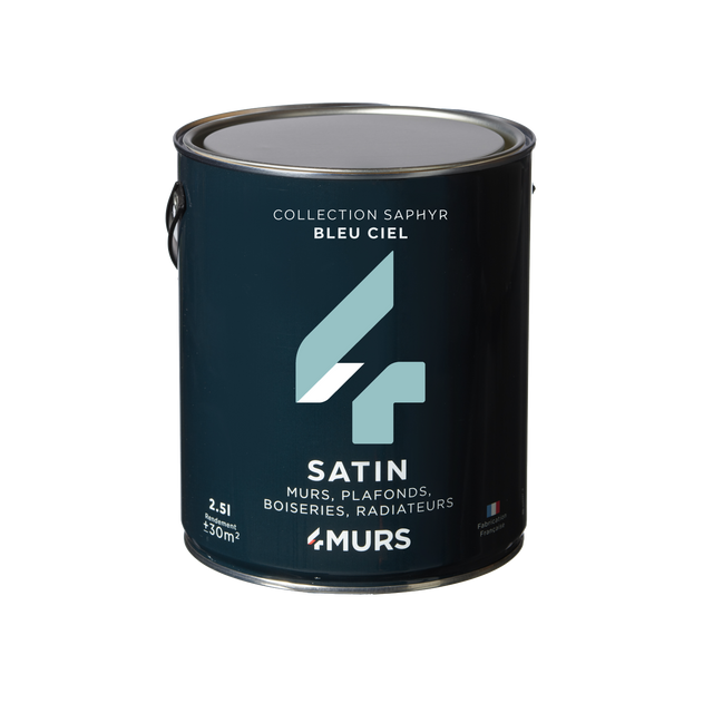 Saphyr Peinture Multi-supports Peinture bleu ciel Satiné