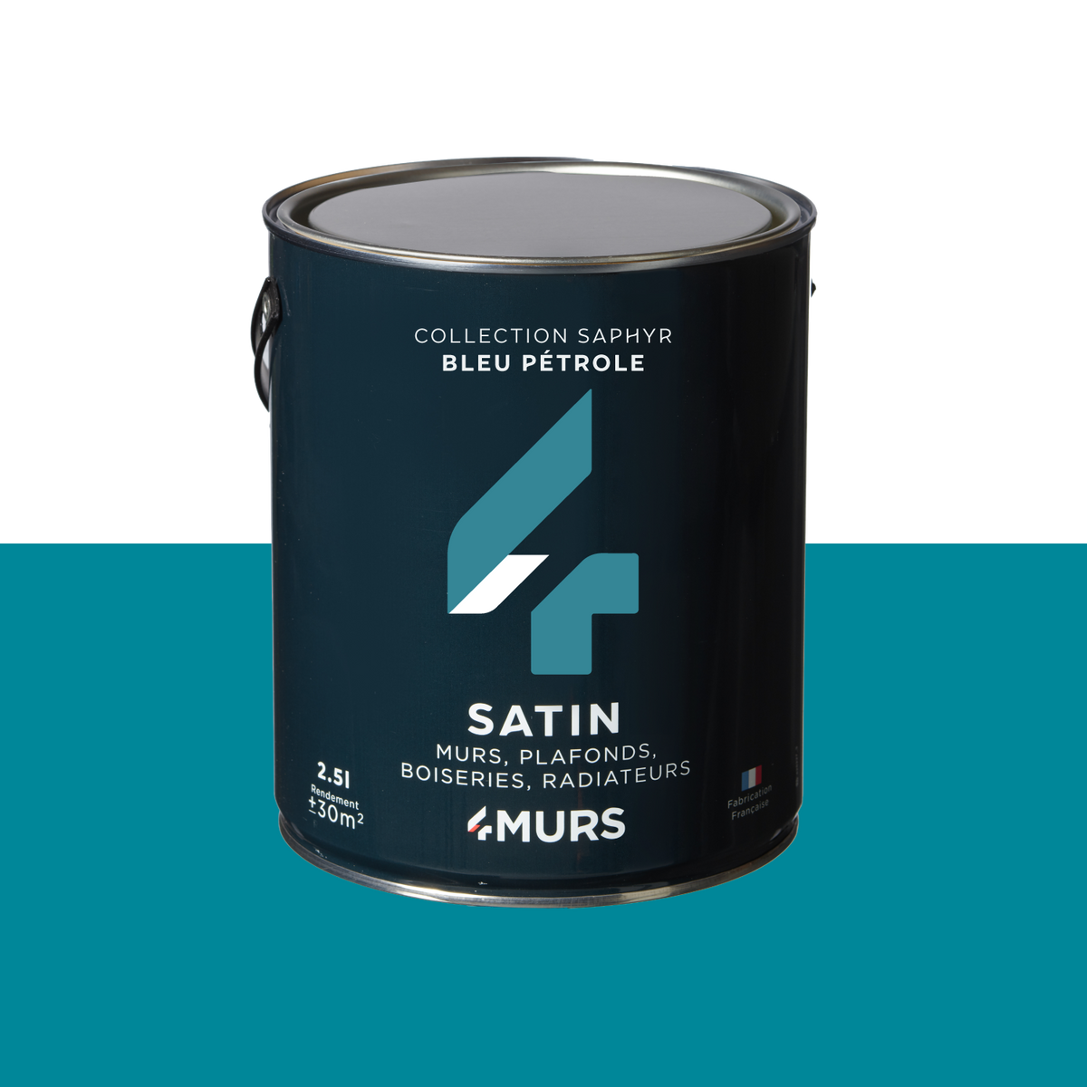 SAPHYR Peinture Saphyr Bleu pétrole Satiné 2,5L