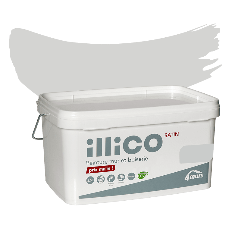 ILLICO Peinture Illico Gris urbain Satiné 2,5L