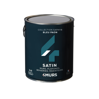 SAPHYR Peinture Saphyr Bleu paon Satiné 2,5L