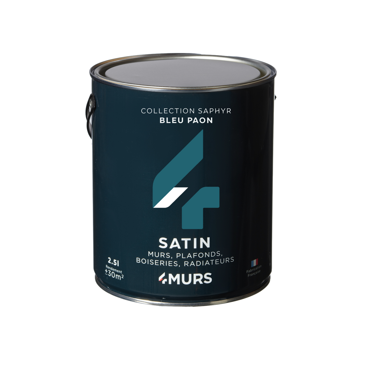 SAPHYR Peinture Saphyr Bleu paon Satiné 2,5L