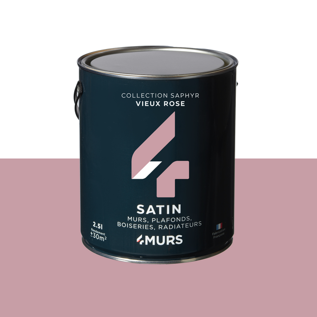 Saphyr Peinture Multi-supports Peinture vieux rose Satiné