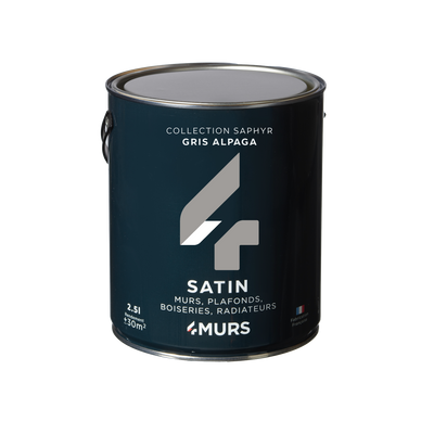 SAPHYR Peinture Saphyr Gris alpaga Satiné 2,5L