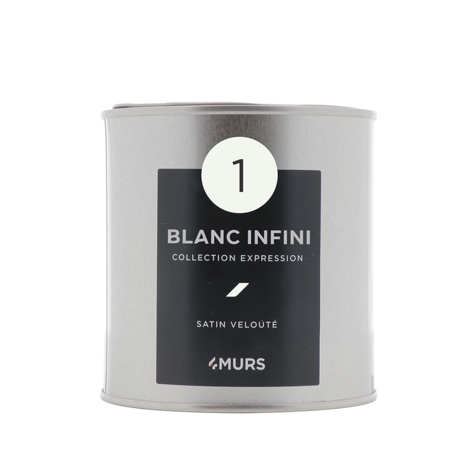 Expression Peinture Finition Peinture blanc infini Satiné 0,5 L